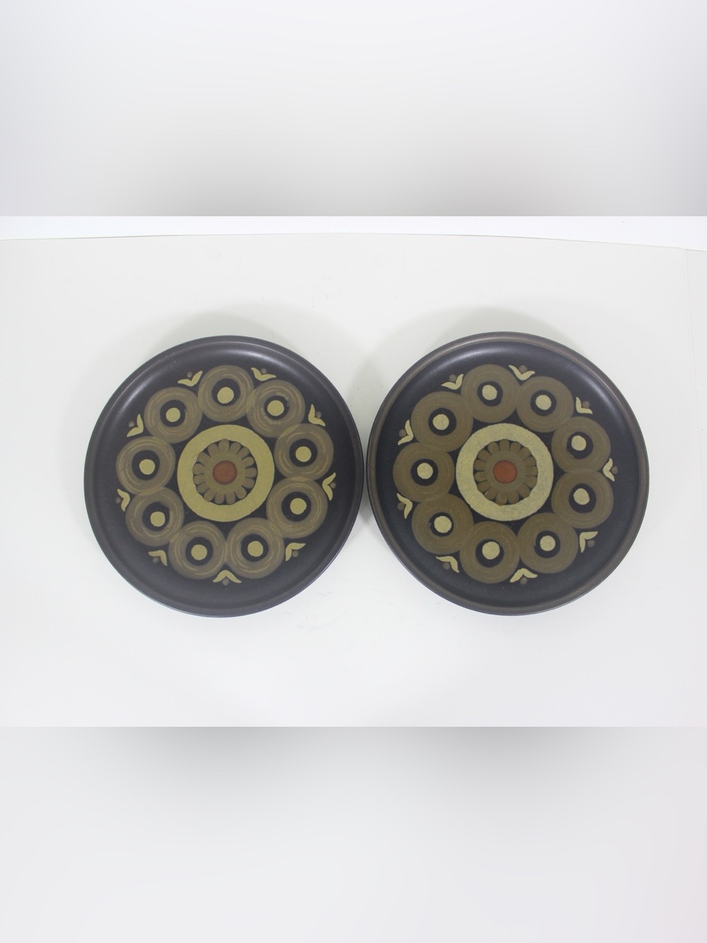 Denby Arabesque Samarkand Set of 2 Dinner Plates Stoneware Made in England